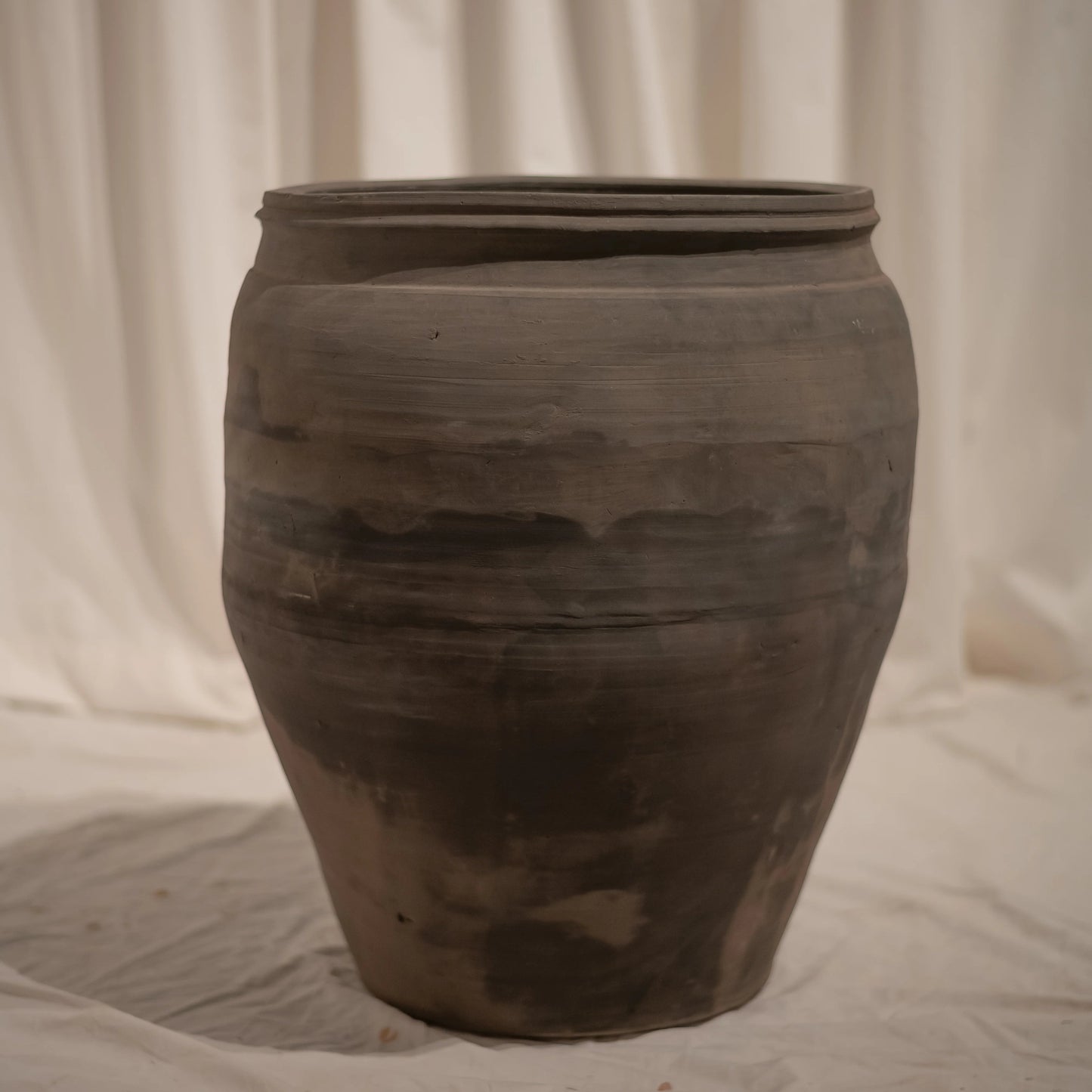 Large Vintage Chinese Clay Planters — empty planter, studio photo — planter for sale by Promise Supply for delivery and pickup in Toronto.