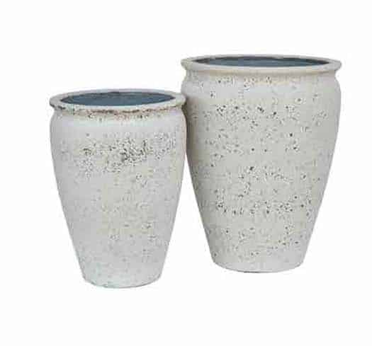 Tall Ficonstone Urn Planter | 17 inch Diameter — empty planter, studio photo — planter for sale by Promise Supply for delivery and pickup in Toronto.