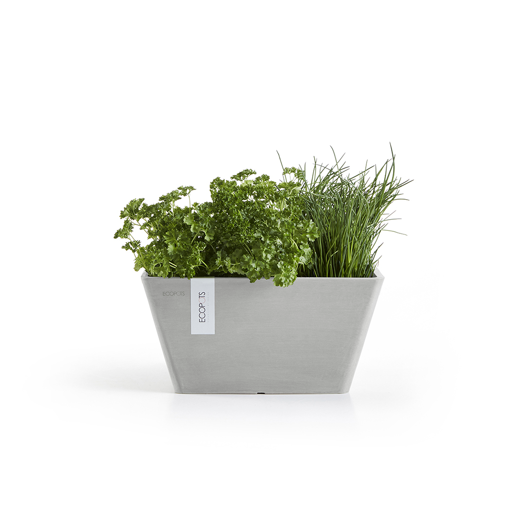 Berlin Resin Square Planter with Drainage | 15 inch Diameter — empty planter, studio photo — planter for sale by Promise Supply for delivery and pickup in Toronto.