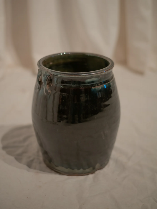 Vintage Glazed Amphora | 9 x 8 inches