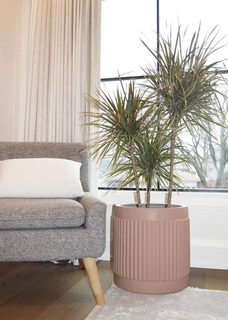 Fluted Cylinder Planter | Fits up to 14" Nursery Pot