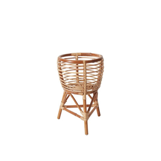 Clancy Bamboo Plant Stand | 10 inch Nursery Pot — empty planter, studio photo — planter for sale by Promise Supply for delivery and pickup in Toronto.