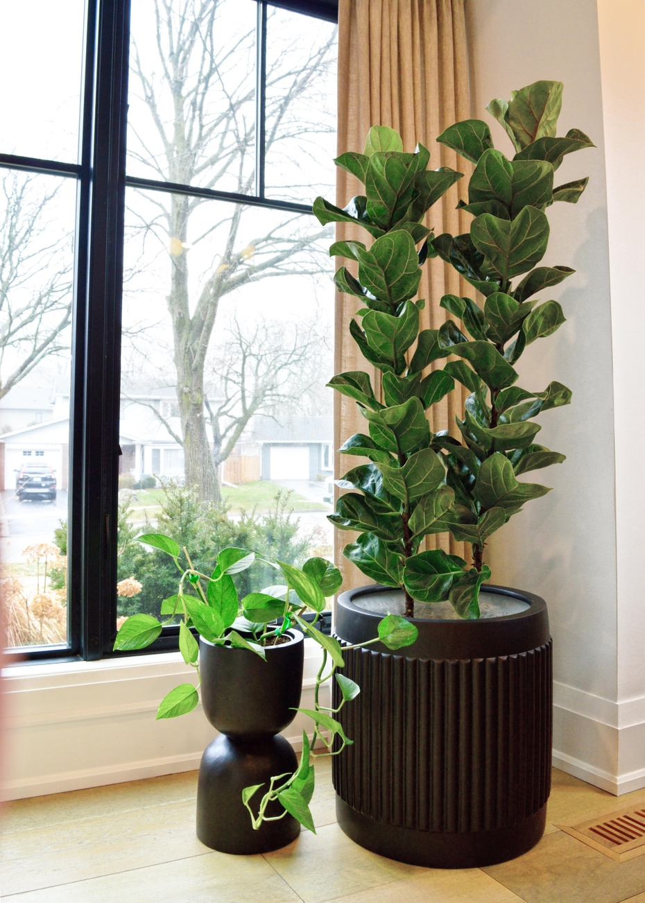 Fluted Cylinder Planter | Fits up to 14" Nursery Pot
