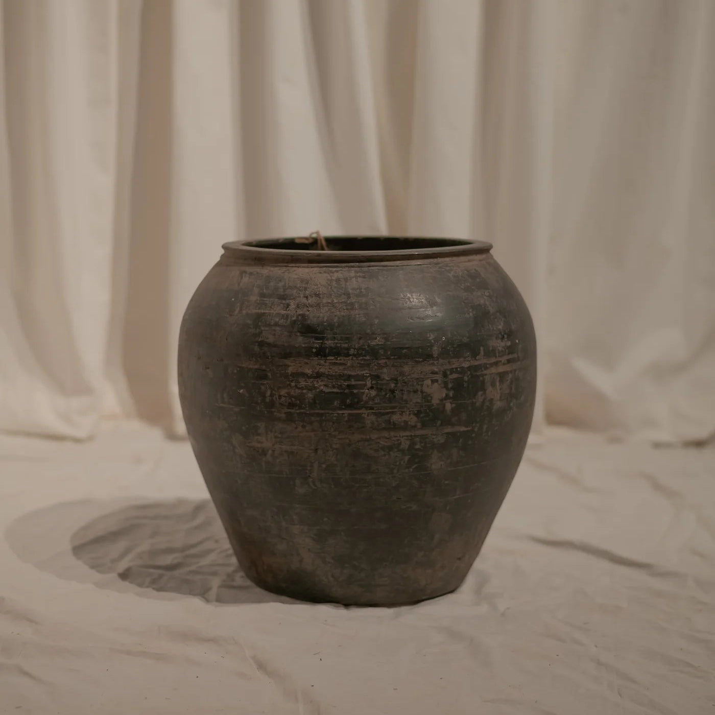 Small Vintage Chinese Clay Planters — empty planter, studio photo — planter for sale by Promise Supply for delivery and pickup in Toronto.
