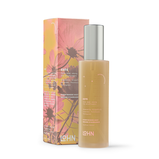 LOHN Everywhere Mist - ESTE Lavender & Patchouli — Aromatherapy product on white background — for sale by Promise Supply for delivery and pickup in Toronto.