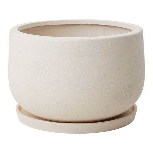 Kodiak Planter with Drainage and Tray | 24 inch Diameter — empty planter, studio photo — planter for sale by Promise Supply for delivery and pickup in Toronto.