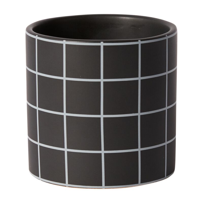 Pepper Ceramic Black Planter | 4 inch Nursery Pot