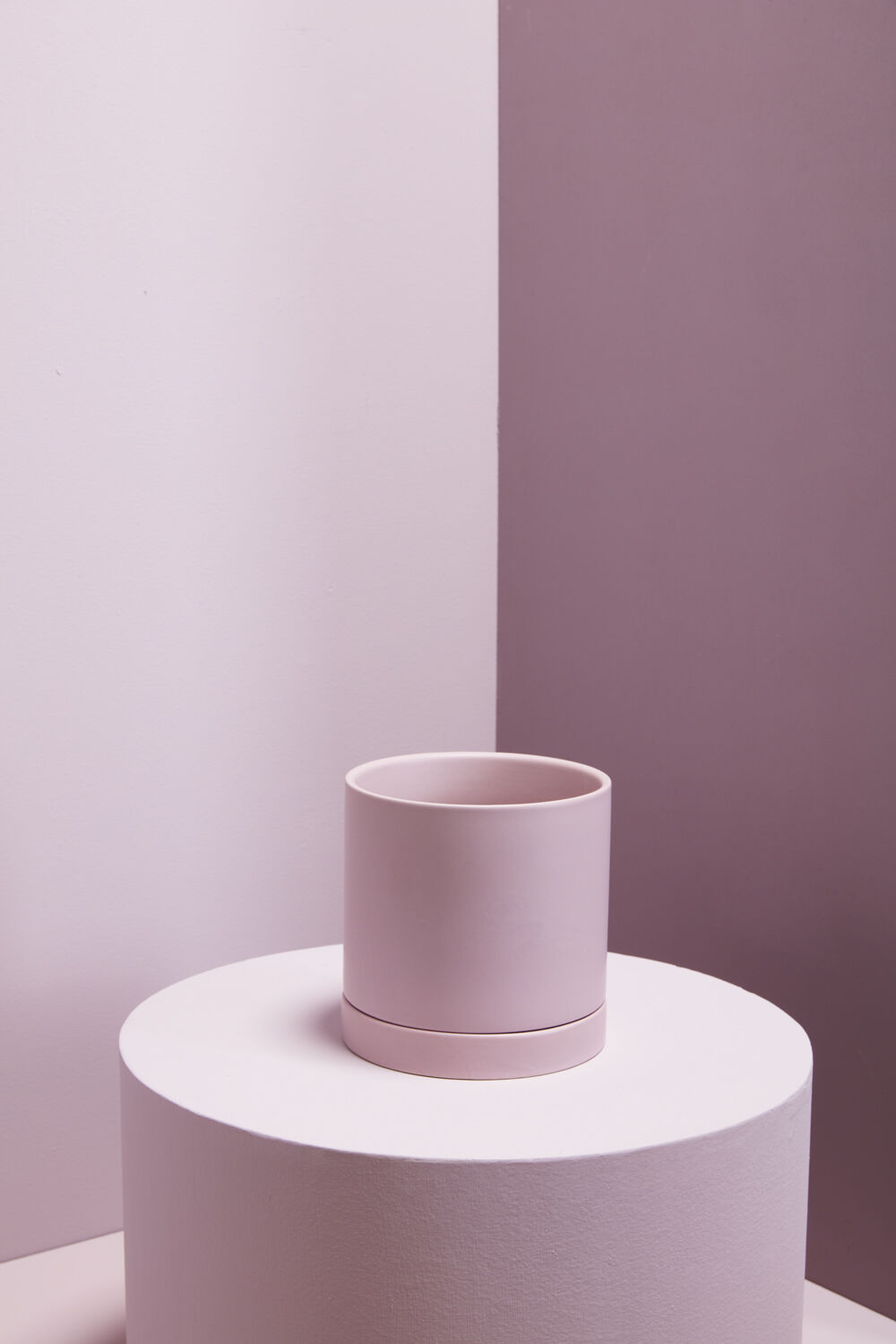 Romey Ceramic Pot with Drainage and Tray | 6 inch Diameter