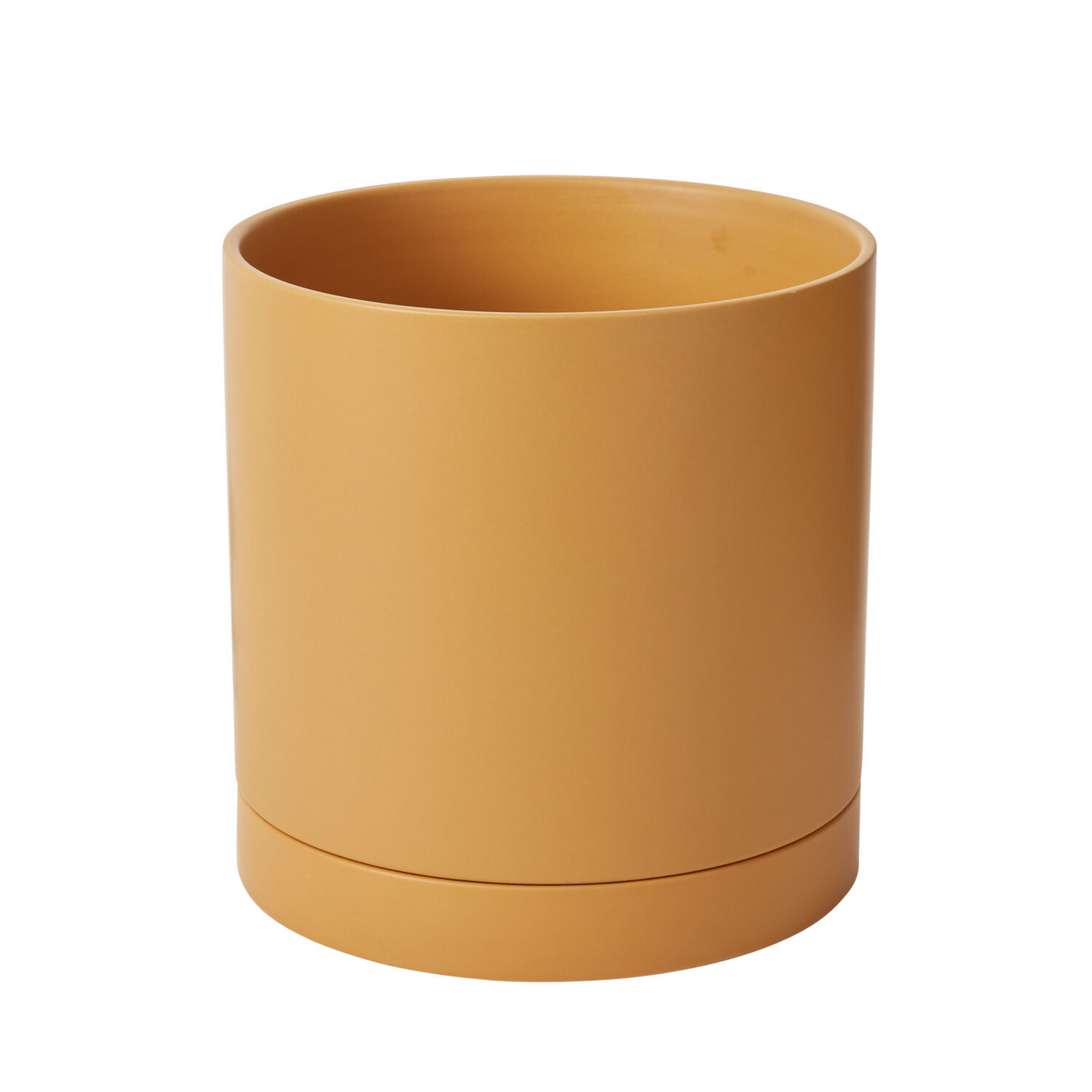 Romey Ceramic Pot with Drainage and Tray | 6 inch Diameter