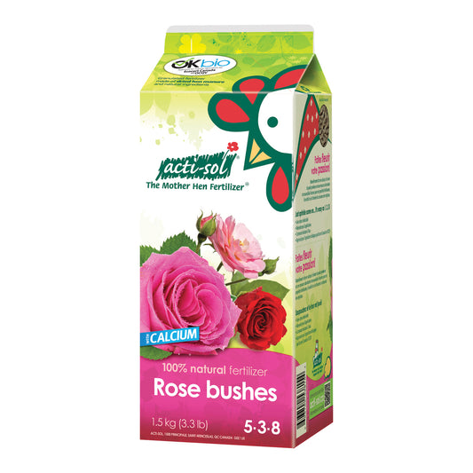 Organic Fertilizer for Flowers and Rose Bushes and Fruit Trees
