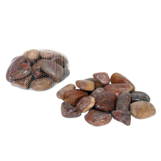 River Stones/Rocks | Medium (2.2LB Bag) — Growing Decor bag on white background — for sale by Promise Supply for delivery and pickup in Toronto.