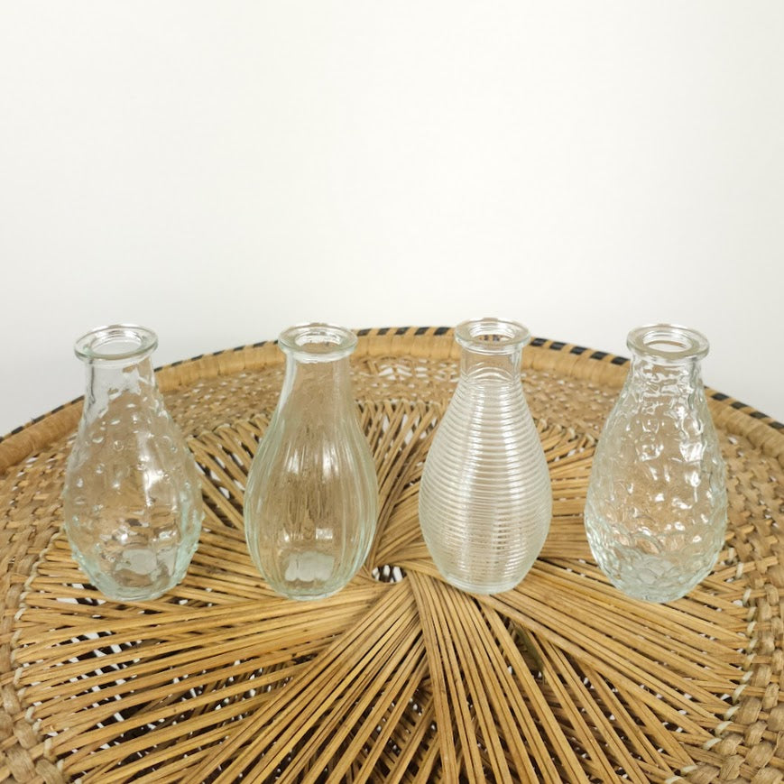 Clear Glass Vase | Assorted — empty planter, studio photo — planter for sale by Promise Supply for delivery and pickup in Toronto.