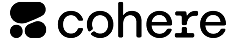 Cohere logo in black on a white background