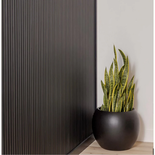 Common House Black Sphere Planter | 14 inch Nursery Pot