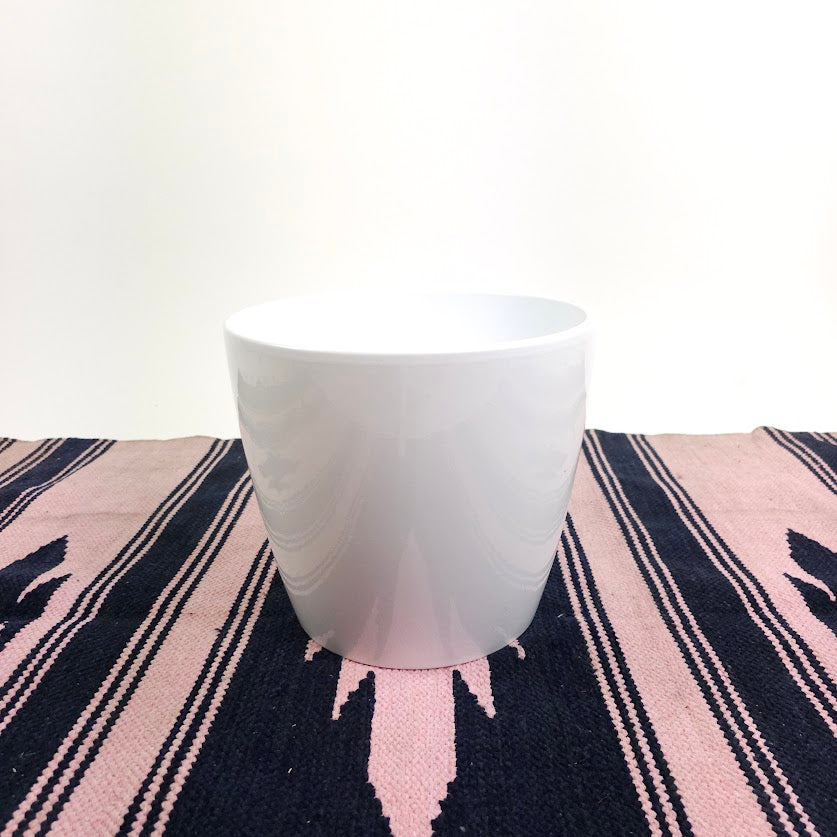 Marlow Planter | 10 inch Nursery Pot — with plant inside, studio photo — planter for sale by Promise Supply for delivery and pickup in Toronto.