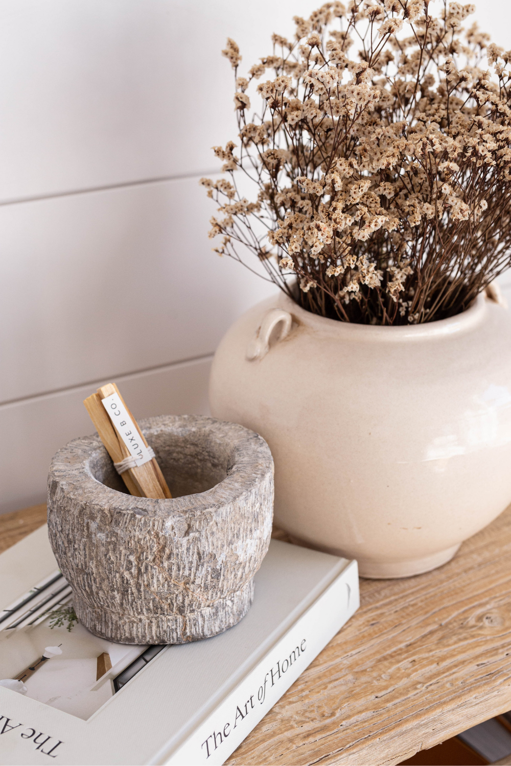 Cream Glazed Vintage Pot | 10 inch Diameter