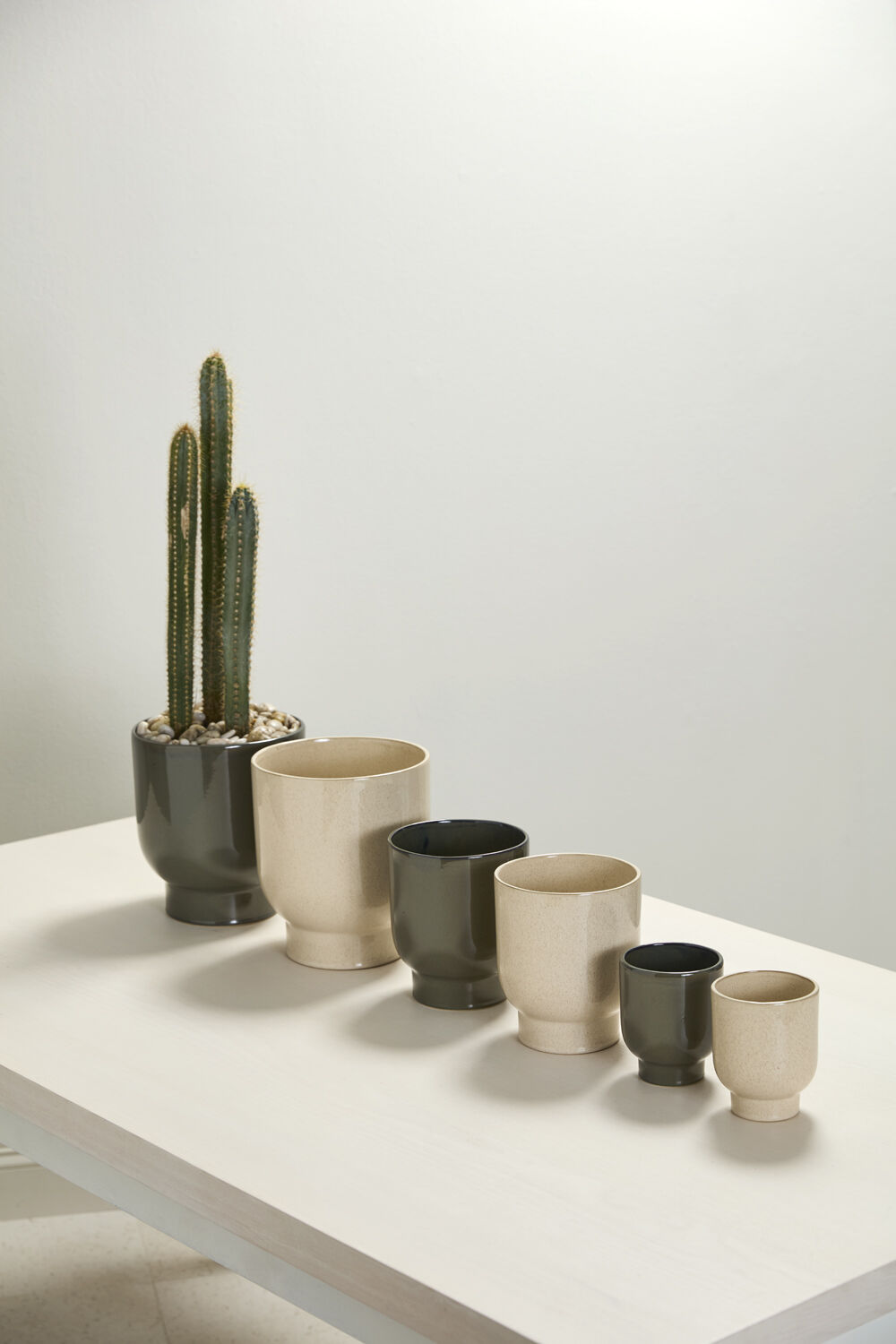 Fischer Pedestal Pot | 6 inch Nursery Pot — empty planter, studio photo — planter for sale by Promise Supply for delivery and pickup in Toronto.