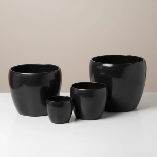 Corban Ceramic Planter | 5 inch Nursery Pot — empty planter, ceramic planter, studio photo — planter for sale by Promise Supply for delivery and pickup in Toronto.