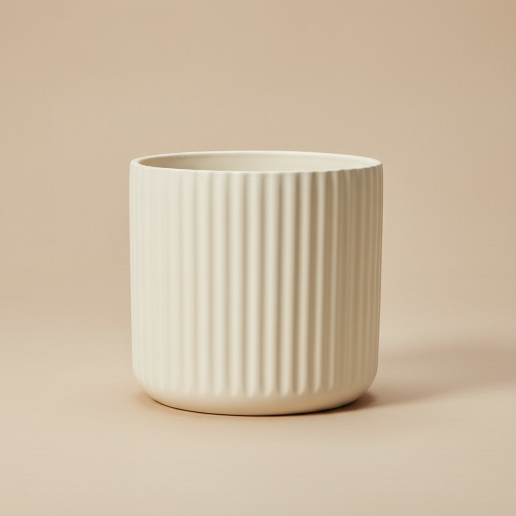 Ribbed Beam Planter | 4 inch Nursery Pot