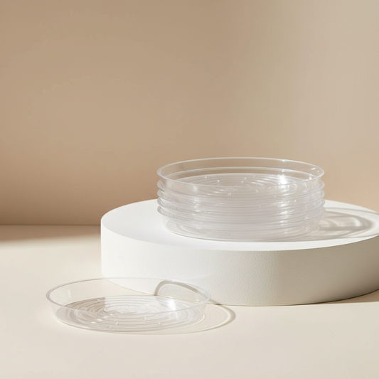 Clear Plastic Vinyl Drip Tray — Watering product on white background — for sale by Promise Supply for delivery and pickup in Toronto.