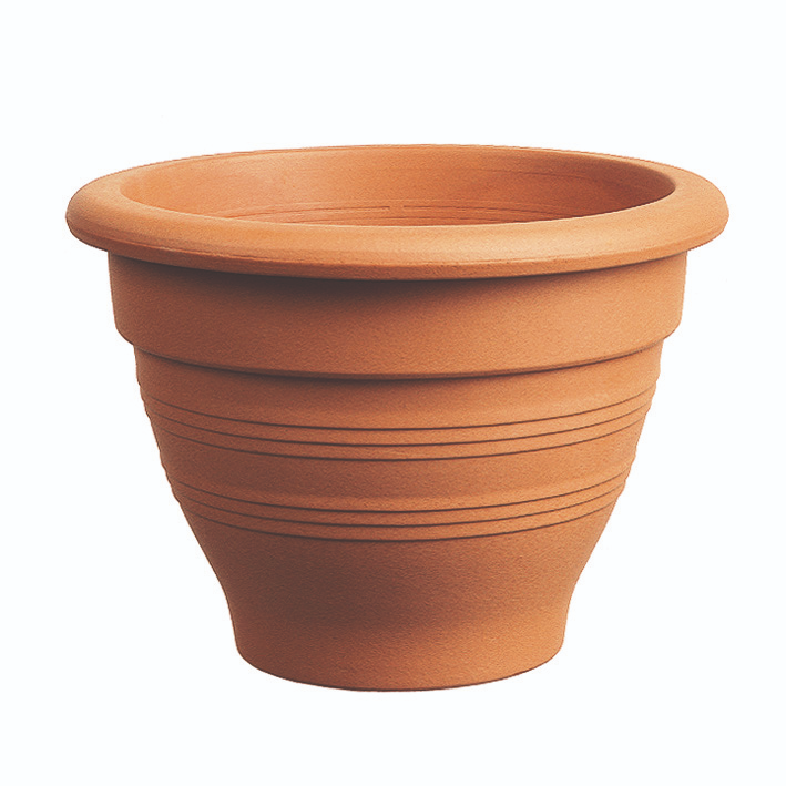 Terracotta Bell Planter with Drainage | 16.5 inch Diameter — empty planter, terracotta planter, studio photo — planter for sale by Promise Supply for delivery and pickup in Toronto.