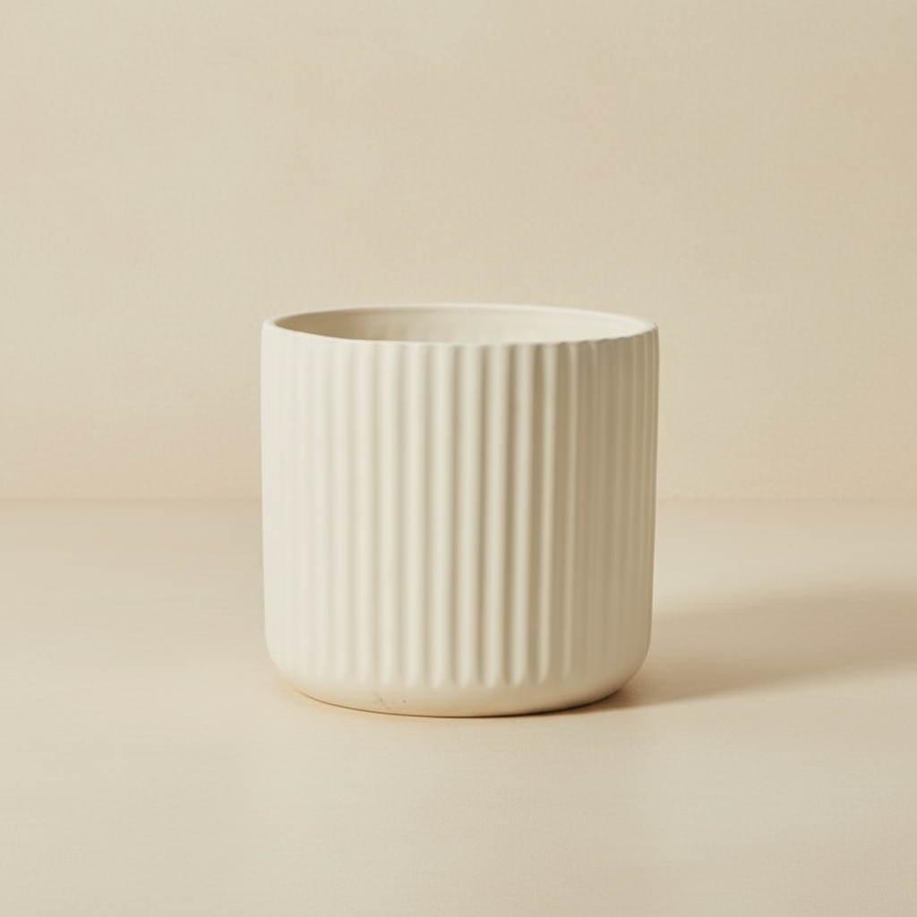 Ribbed Beam Planter | 10 inch Nursery Pot