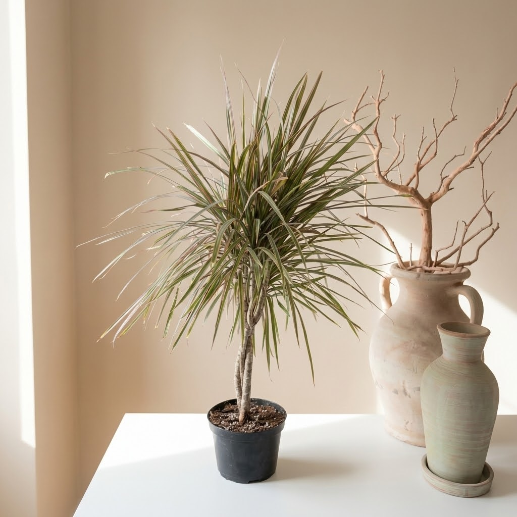 dracaena bicolour Braided Bicolour Dragon Tree - 6" Pot