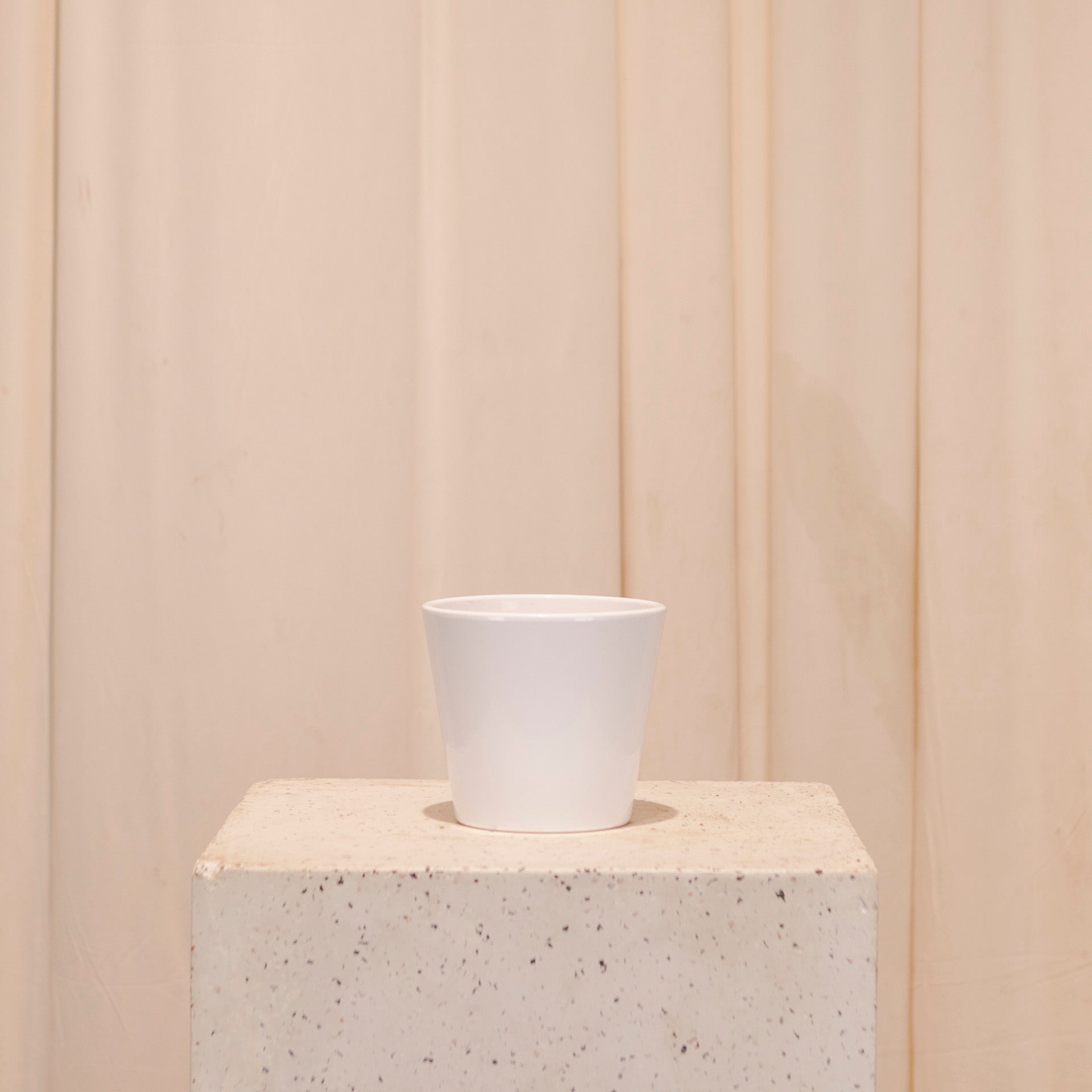 5 inch white ceramic plant pots Mandy White Ceramic Pot – No Drainage – 5 inch – Promise Supply