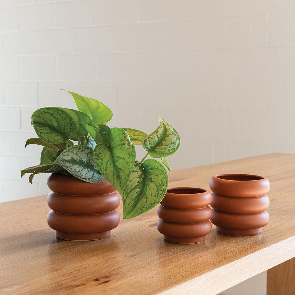 Bubble Ceramic Pot | 4 inch Nursery Pot