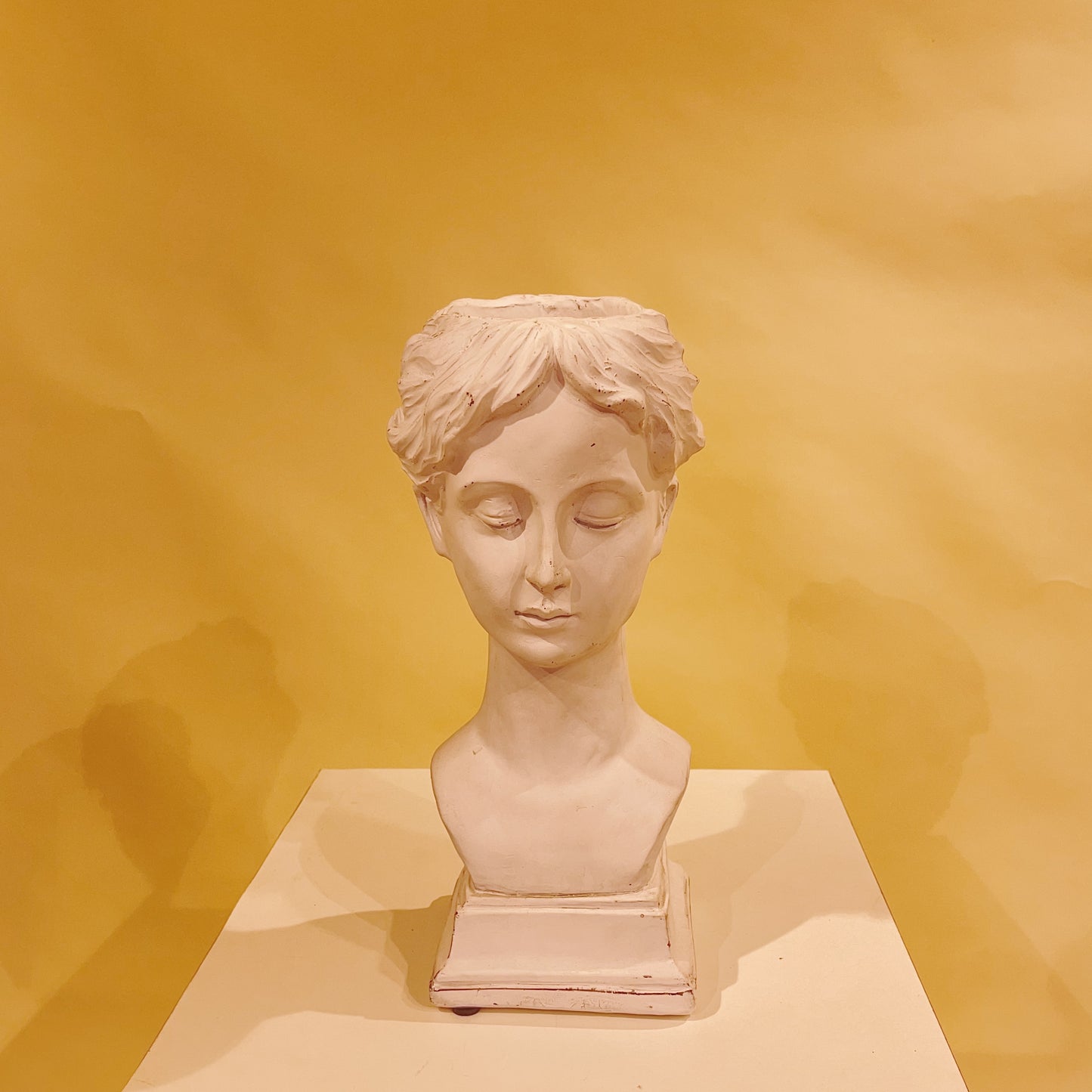 Acropolis White Bust Planter Fits up to 4 inch Nursery Pot