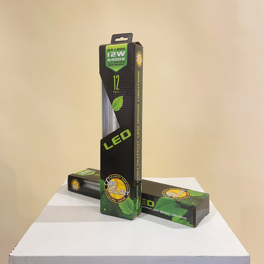 Sunblaster LED Grow Light Strip Pack Full Spectrum 6400K 12W in 12" — Grow Light product on white background — for sale by Promise Supply for delivery and pickup in Toronto.