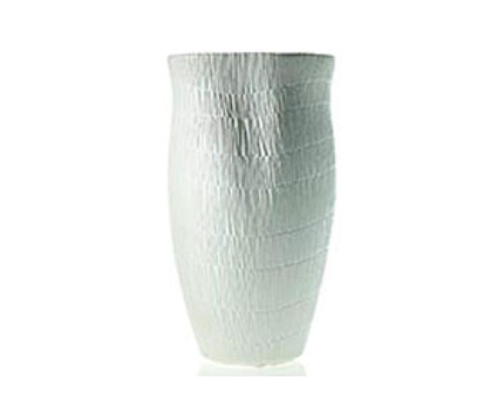 Wai White Ceramic Planter Vase | 14 inch Nursery Pot — empty planter, ceramic planter, studio photo — planter for sale by Promise Supply for delivery and pickup in Toronto.