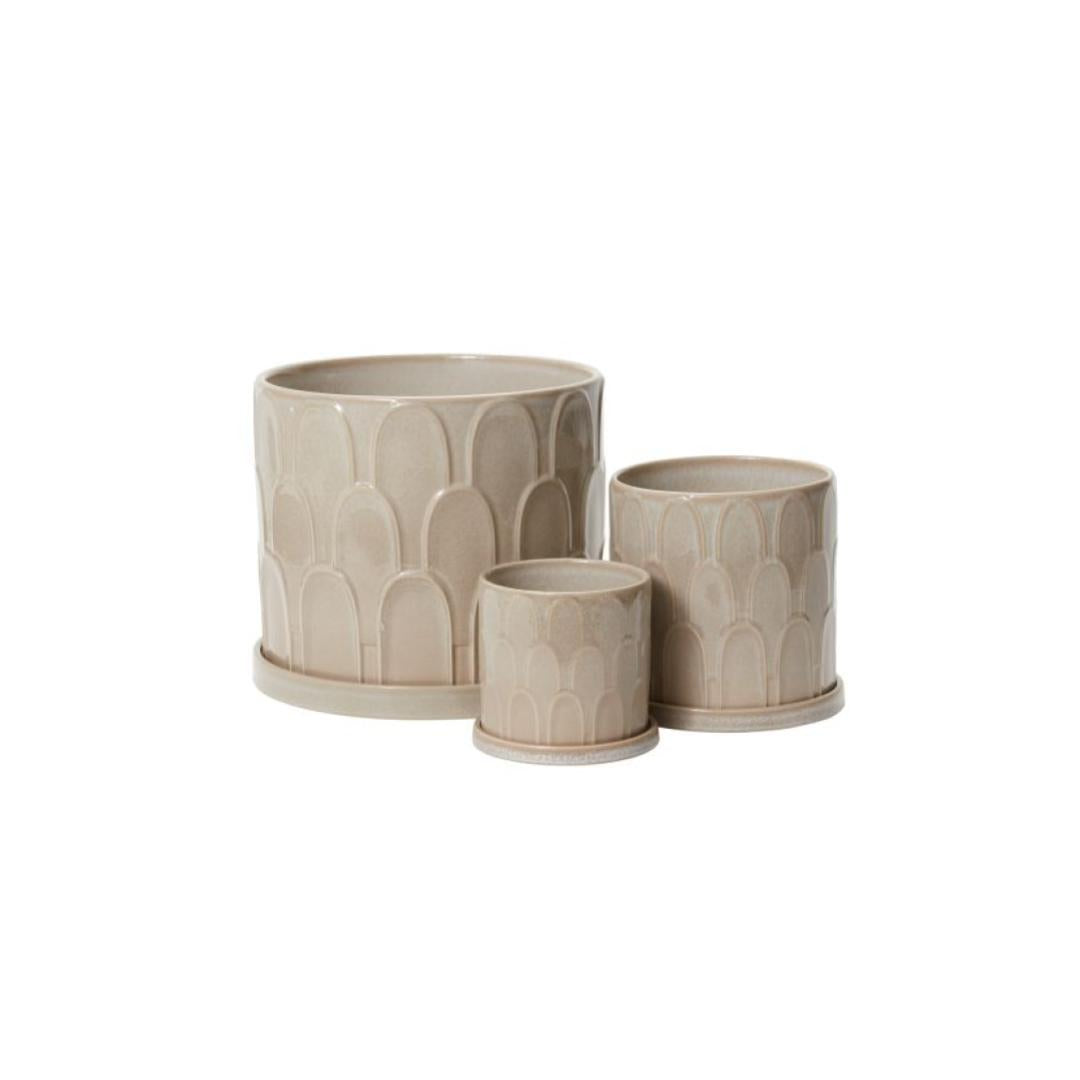Duncan Planter with Drainage and Tray | 10 inch Diameter