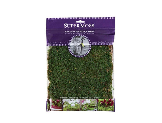 Preserved Sheet Moss 2oz "Green" Decorative Moss — Growing Decor product on white background — for sale by Promise Supply for delivery and pickup in Toronto.