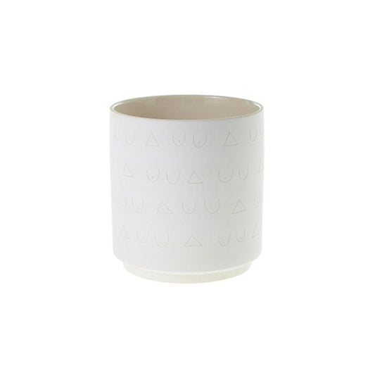 Triangles and Tatas Planter | 6 inch Nursery Pot — empty planter, studio photo — planter for sale by Promise Supply for delivery and pickup in Toronto.