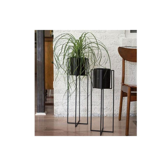 Philo Tall Plant Stand | 6 inch Nursery Pot — empty planter, studio photo — planter for sale by Promise Supply for delivery and pickup in Toronto.