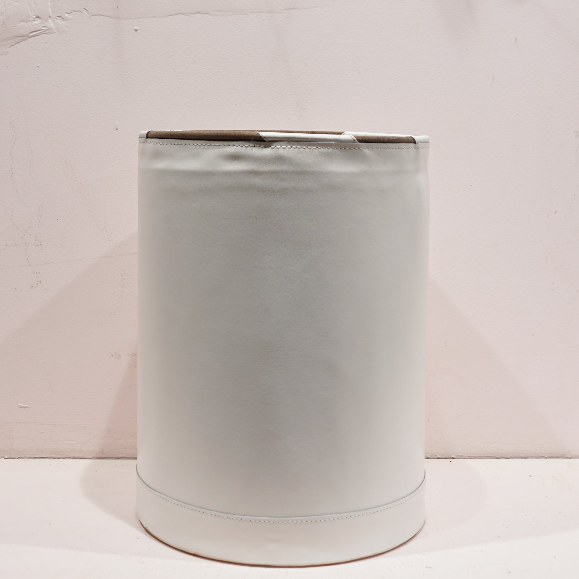 Krane Leather Planter with Drainage 10-12 inch Diameter — empty planter, studio photo — planter for sale by Promise Supply for delivery and pickup in Toronto.