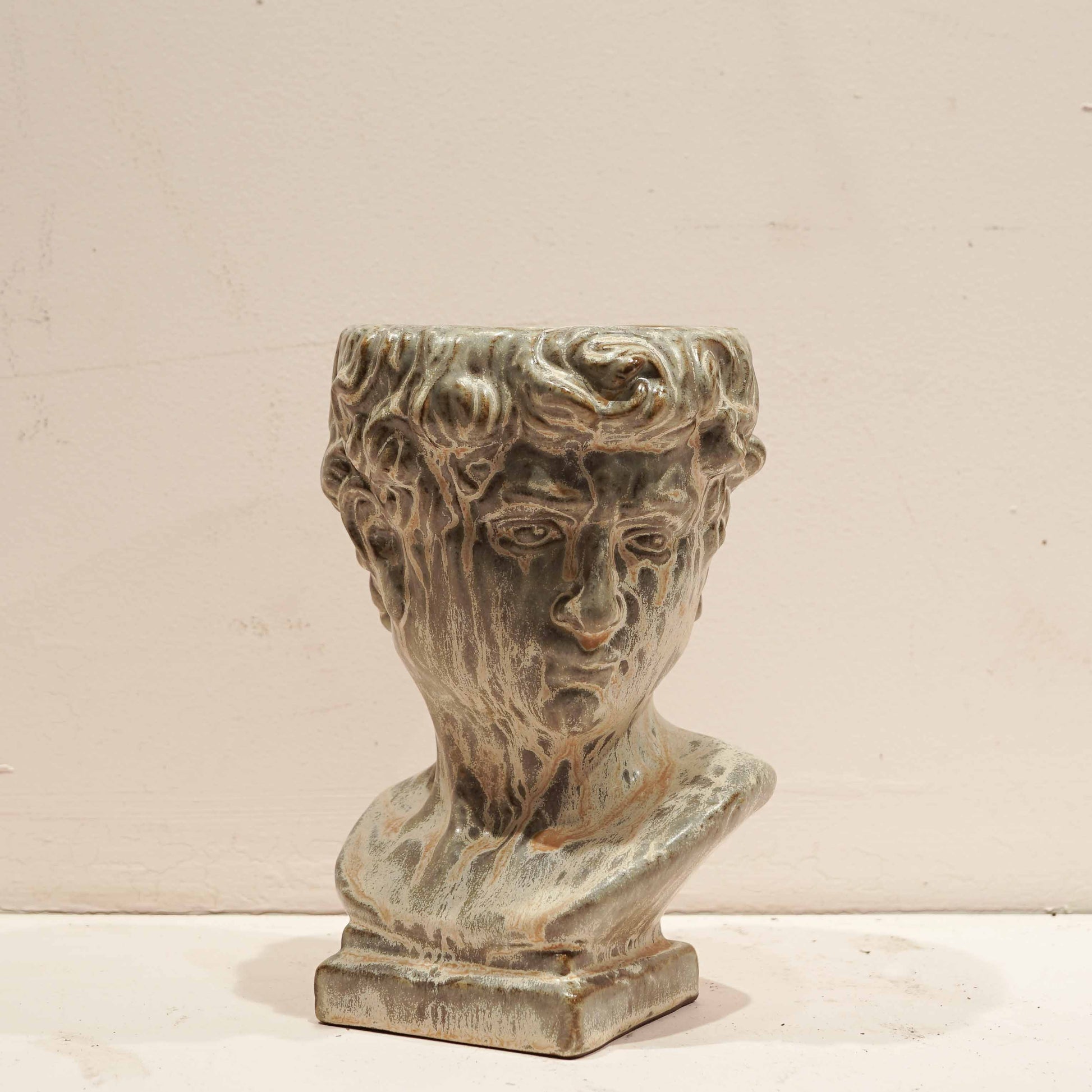 Paolo Bust Planter | 4 inch Nursery Pot — empty planter, studio photo — planter for sale by Promise Supply for delivery and pickup in Toronto.