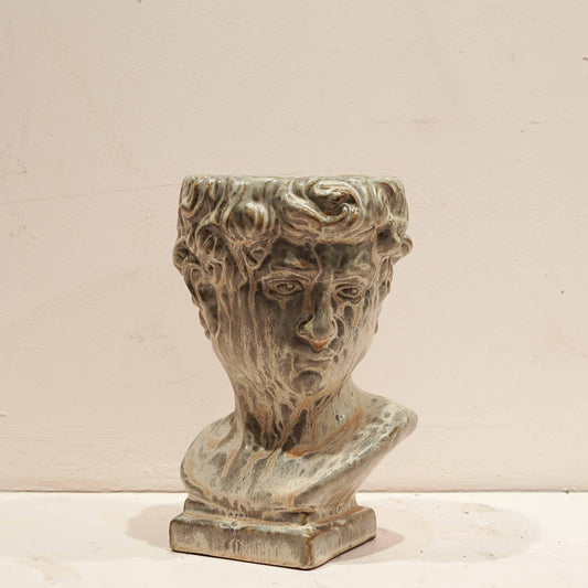 Paolo Bust Planter | 4 inch Nursery Pot — empty planter, studio photo — planter for sale by Promise Supply for delivery and pickup in Toronto.