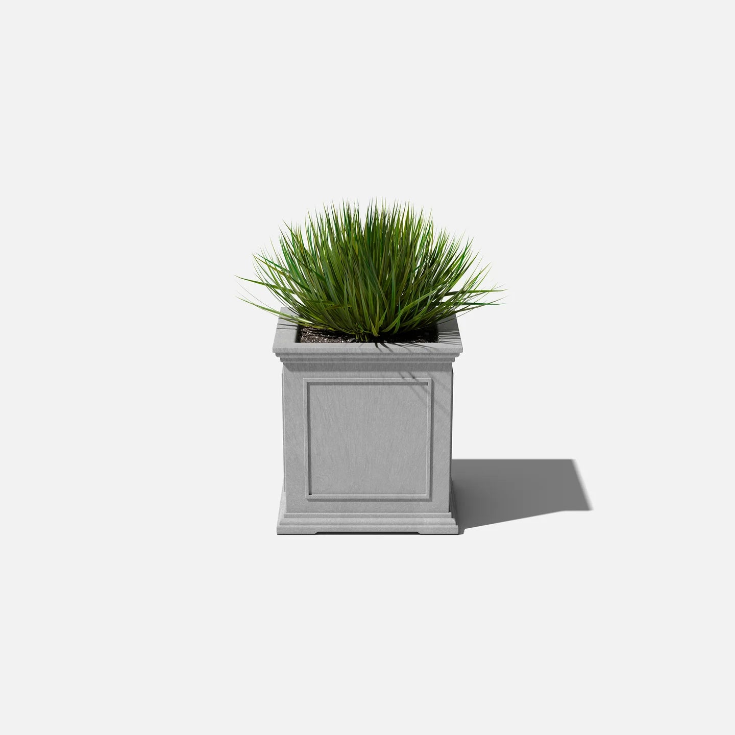 Brixton Cube Planter | 19 inch — with plant inside, studio photo — planter for sale by Promise Supply for delivery and pickup in Toronto.