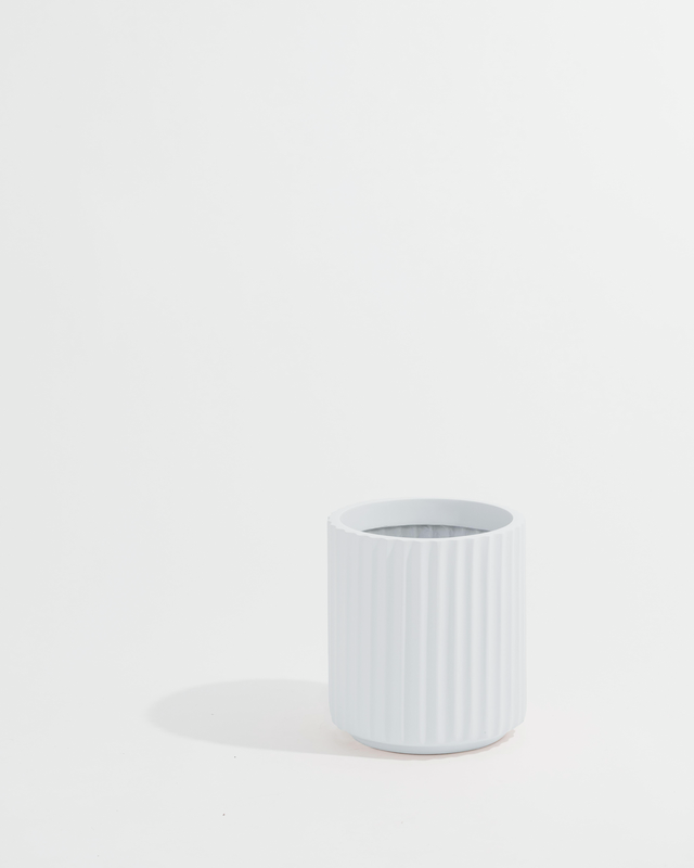 Scallop Cylinder Planter fits up to 10 inch Nursery Pot