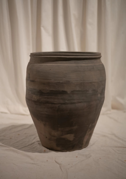 Large Vintage Chinese Clay Planters — empty planter, studio photo — planter for sale by Promise Supply for delivery and pickup in Toronto.