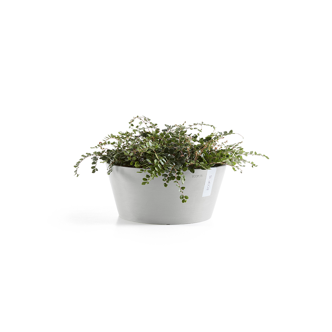 Frankfurt Resin Round Planter with Drainage - 15 inch Diameter