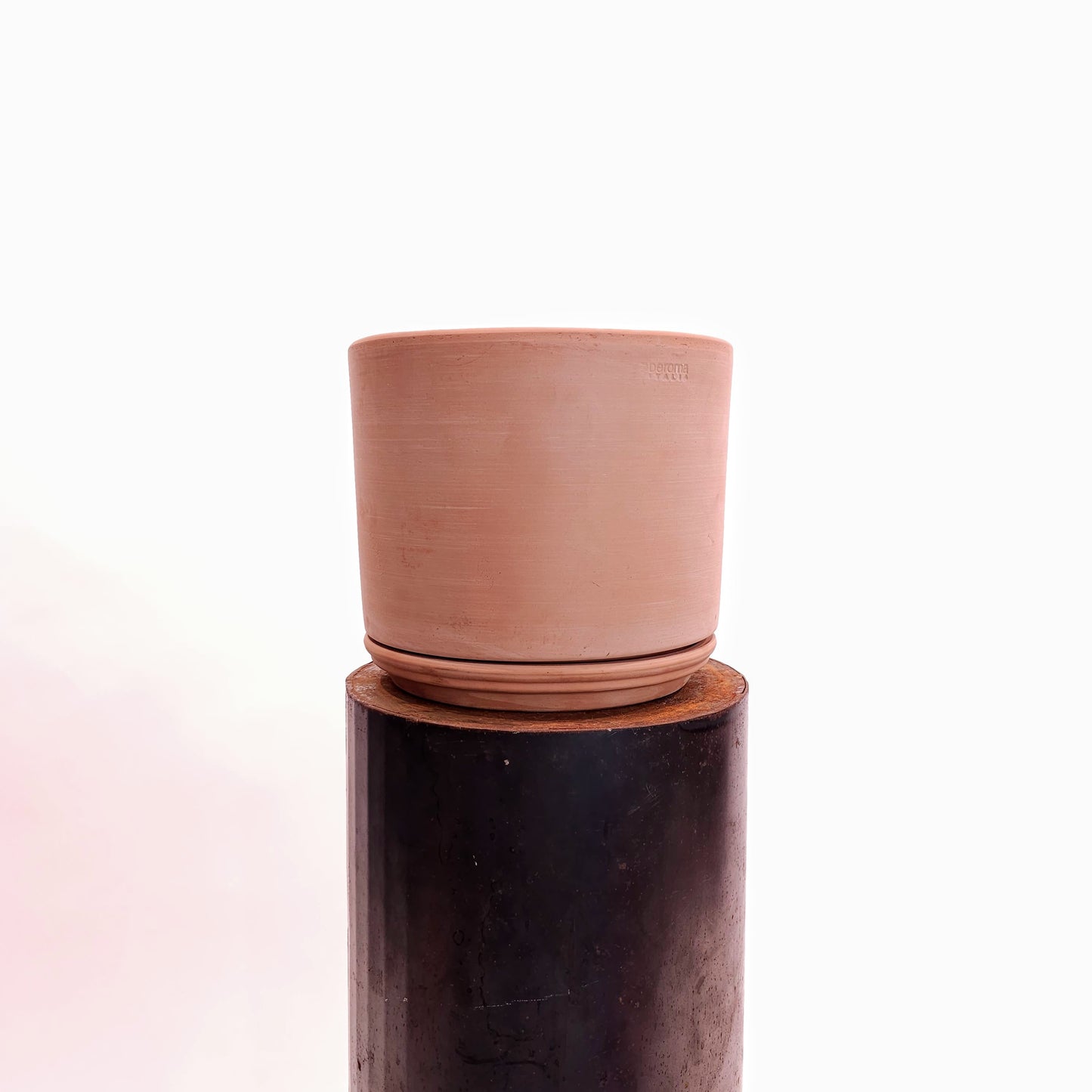 Clay Modul'o Cylinder Planter with Drainage | 9 inch Diameter