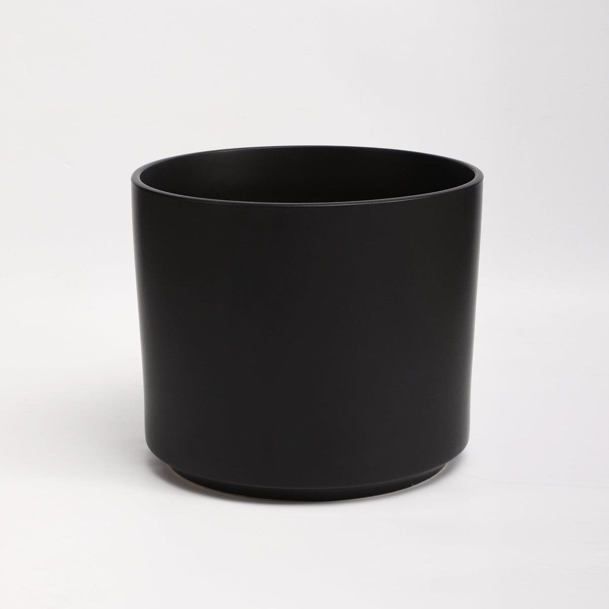 The Seventeen Ceramic Cylinder Planter | 17 inch Nursery Pot - Black
