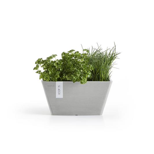 Berlin Resin Square Planter with Drainage in 15 inch