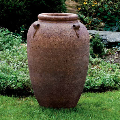 Sandblasted 4-Handle Jar in 13 inch Diameter