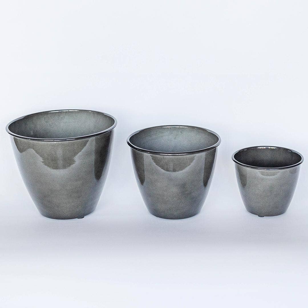 Ashford Galvanized Planter | 10 inch Diameter