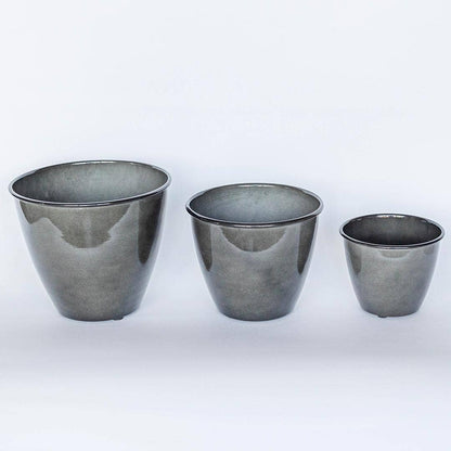 Ashford Galvanized Planter | 10 inch Diameter