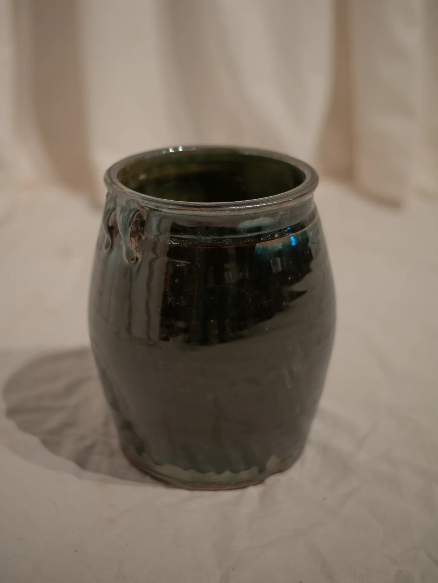 Vintage Glazed Amphora | 9 x 8 inches